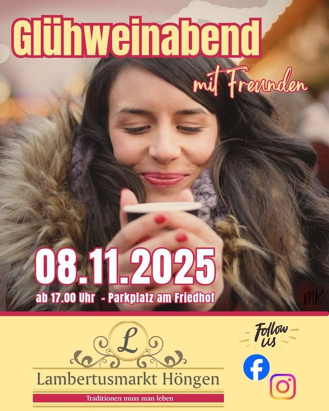 Glühweinfest statt Lambertusmarkt in Höngen – Fallschirm schützt vor Regen