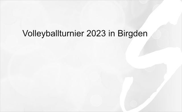 41.Internationalen Freiluft - Volleyballturnier