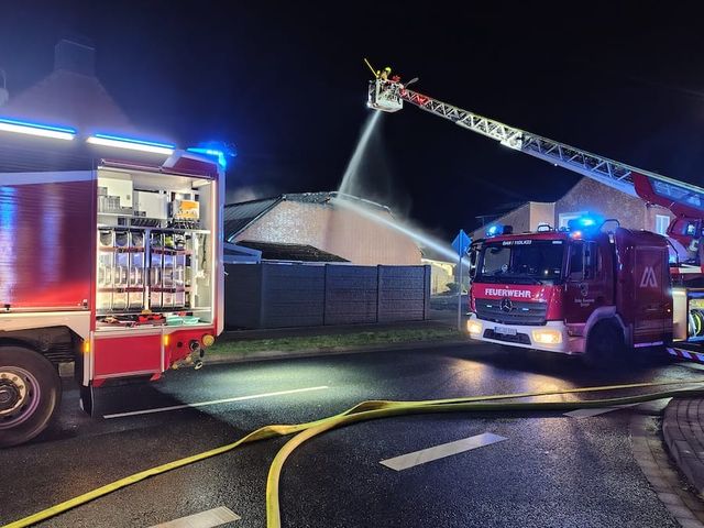 Unterstützung bei Großbrand im Selfkant