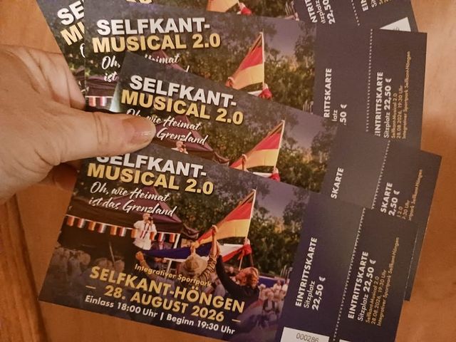 Die Eintrittskarten sind da