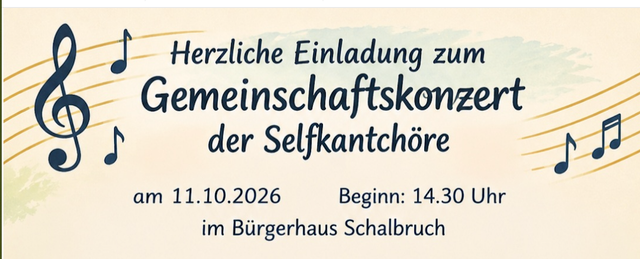 Konzerteinladung