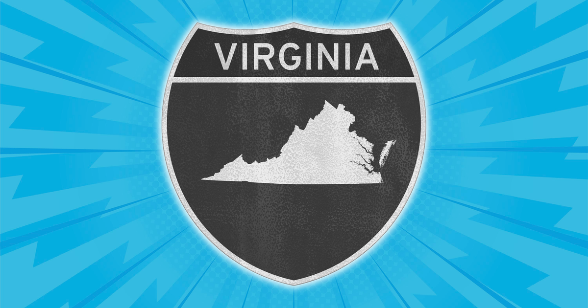 Is there another state on the same path as Virginia?