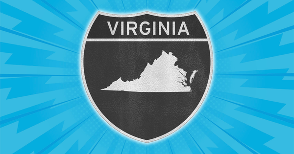 Is there another state on the same path as Virginia?