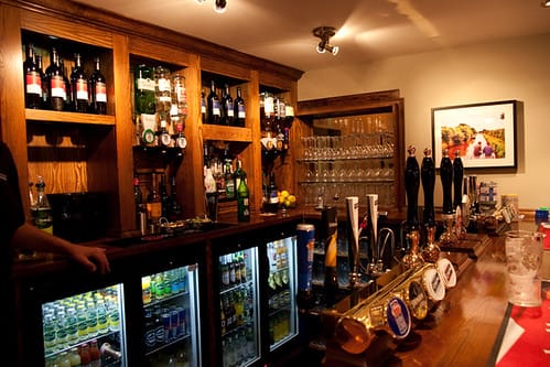 The bar at The Crown Inn at Handsacre
