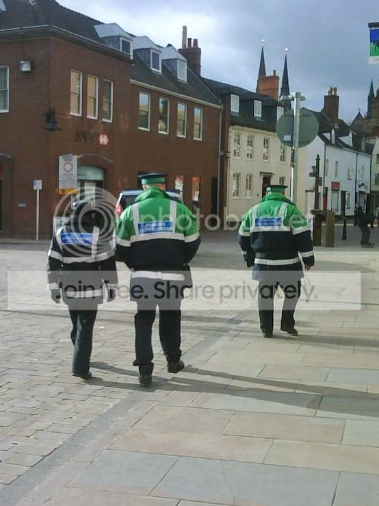APCOA parking wardens take to the streets of Lichfield. Pic: Nick Brickett