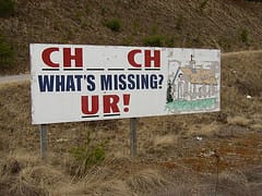 Church sign
