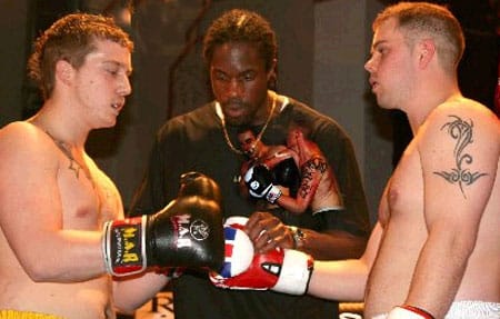 maniac-v-mauler Max Walter and David Maskell square up