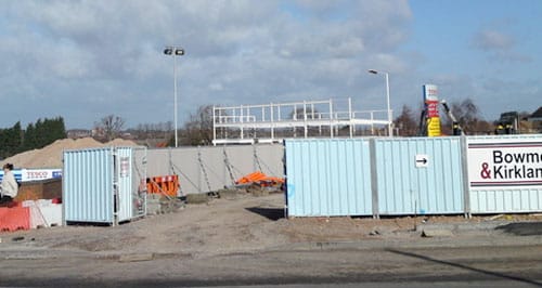 The first stage of the new Tesco development. Pic: Sam Ackroyd