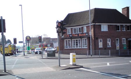 thebuck Firefighters cordon off The Buck pub. Pic: Sam Ackroyd