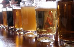 Glasses of beer. Pic: Mark H Anbinder