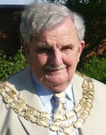 Councillor John Wilks during his time as chairman of Lichfield District Council