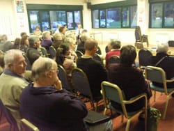 Residents at the Streethay Against Development meeting