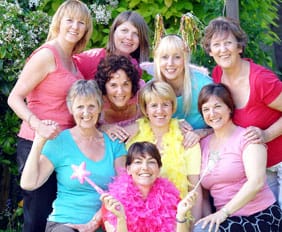 Annette Fisher, Emma Bray, Tracy Taylor, Pat Sorrell, Betty Grace, Vanessa Bayliss, Suzanne Steele, Lesley Bay and Janet Titheradge