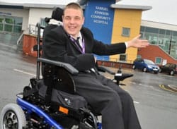 Saxon Hill Special School student Chris Cotterill