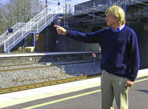 fabricant Michael Fabricant MP at Lichfield Trent Valley railway station