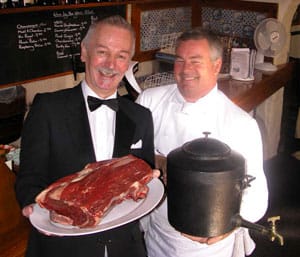 medieval-cookery Professor Roland Rotherham and Master Chef Simon Smith