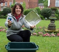 Christine Cole from Lichfield District Council with her recycling