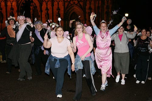 People taking part in the Solstice Walk