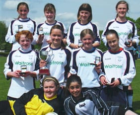 The successful Lichfield Diamonds under-13 side