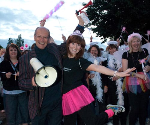 jo-malin-and-peter-holiday-email Peter Holliday and Joanne Malin get the Solstice Walk event underway