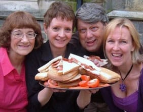 The Lichfield Poets prepare for the Bards 'n' Butties event