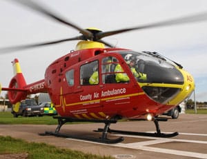 Midlands Air Ambulance. Pic: County Air Ambulance