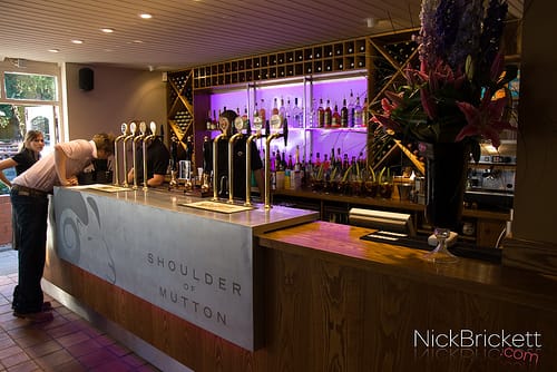 The bar at Shoulder of Mutton. Pic: Nick Brickett