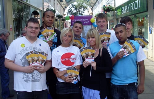 South Staffordshire College students who helped out at the event