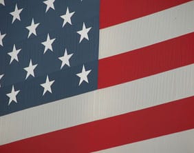 The American flag. Pic: Robert Scarth