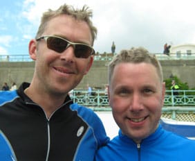 Gary Hickman and Jim Watts in Brighton