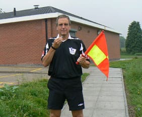 Former Premier League Alan Wiley at the opening of the new changing block at Hospital Road Playing Fields