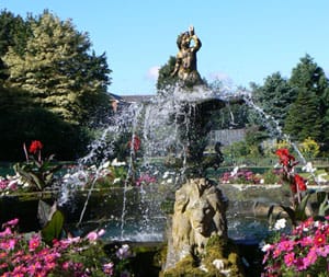 The fountain in Beacon Park
