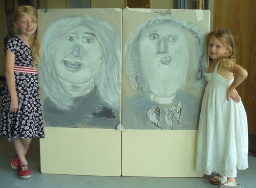 daisy-7-and-lilly-hughes-4 Daisy and Lilly Hughes show off their artwork