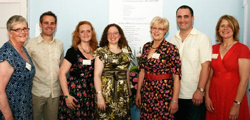 Members of the Erasmus Darwin House project group Madeleine Budgen, John Moseley, Helen Clayton, Alison Wallis, Jenny Arthur, Rhodri Thomas and Sarah Elsom