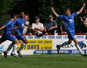 Dave Egan celebrates. Pic: Dave Birt