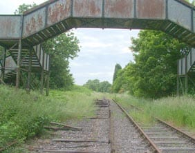 The bridge at what was once Hammerwich Station. Pic: Dawntreader
