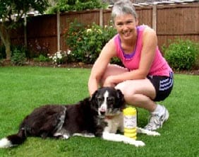 Kate Lee with her dog