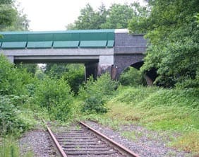 Bridge over the former Lichfield to Walsall railway line at Pipehill. Pic: Dawntreader
