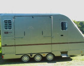 The Equi-trek trailer that was stolen in Lichfield