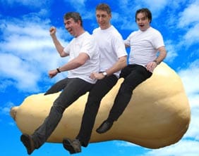 Comic Relapse writers Ian Davies, Dave Stonehouse and Chris Stanley