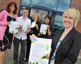 Lifestyle team members Carol Maddocks, Neil Redpath, Mandy Summer, Kim Adams and Pauline Evans