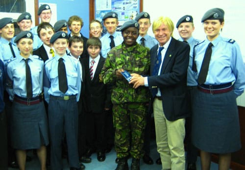 Michael Fabricant MP meets air cadets in Lichfield