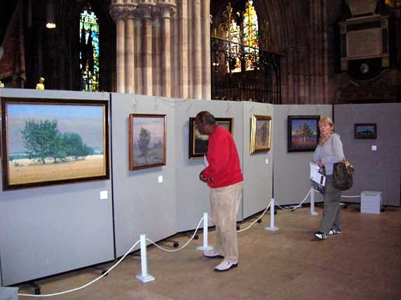 RN Clarke's exhibition at Lichfield Cathedral