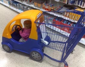 Tesco-trolley The child-friendly Tesco trolley