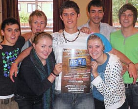 Members of the Lichfield Garrick Youth Theatre cast
