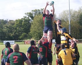 Action from Lichfield's game against Stafford