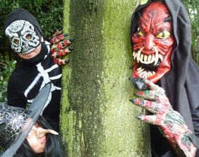 Some of the characters children will meet on the Halloween trail in Beacon Park