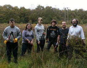 youth-rangers Forest of Mercia Youth Rangers prepare to clear heathland
