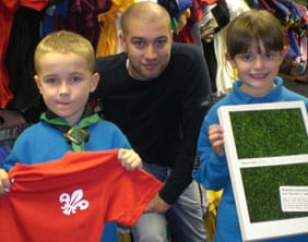 David-Hitchman-of-Soccerprint.co.uk-with-Jake-Kirkwood-and-Isabella-Acton David Hitchman of Soccerprint.co.uk with Jake Kirkwood and Isabella Acton
