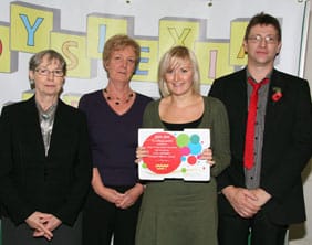 Fulfen Primary School receive their award